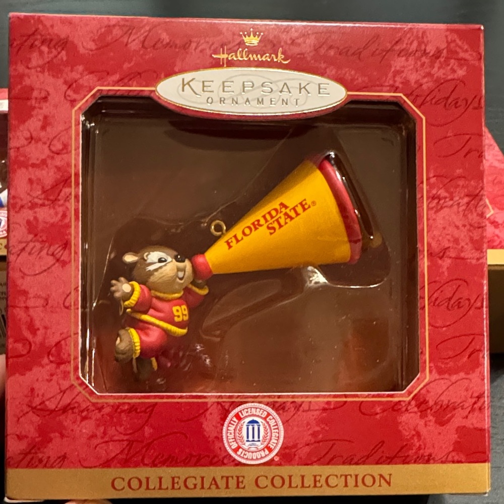 Hallmark Collegiate Collection 1999 Ornament Florida State Seminoles NEW NIB
